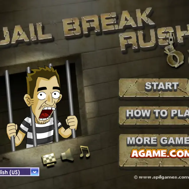 Worried cartoon prisoner in stripes gripping the bars of his cell window