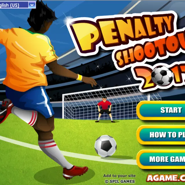 Striker in a yellow shirt about to kick a ball towards a goalkeeper